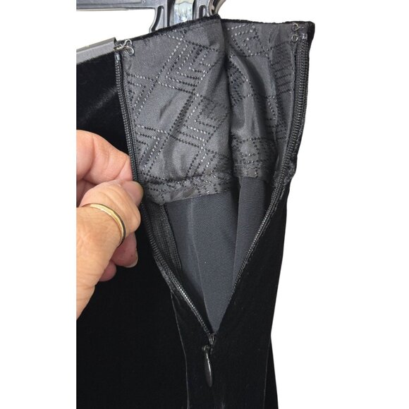 The Limited "Cassidy" style Silk Blend Black Velvet Wide Leg Pants Size 4  NWT - Picture 4 of 9